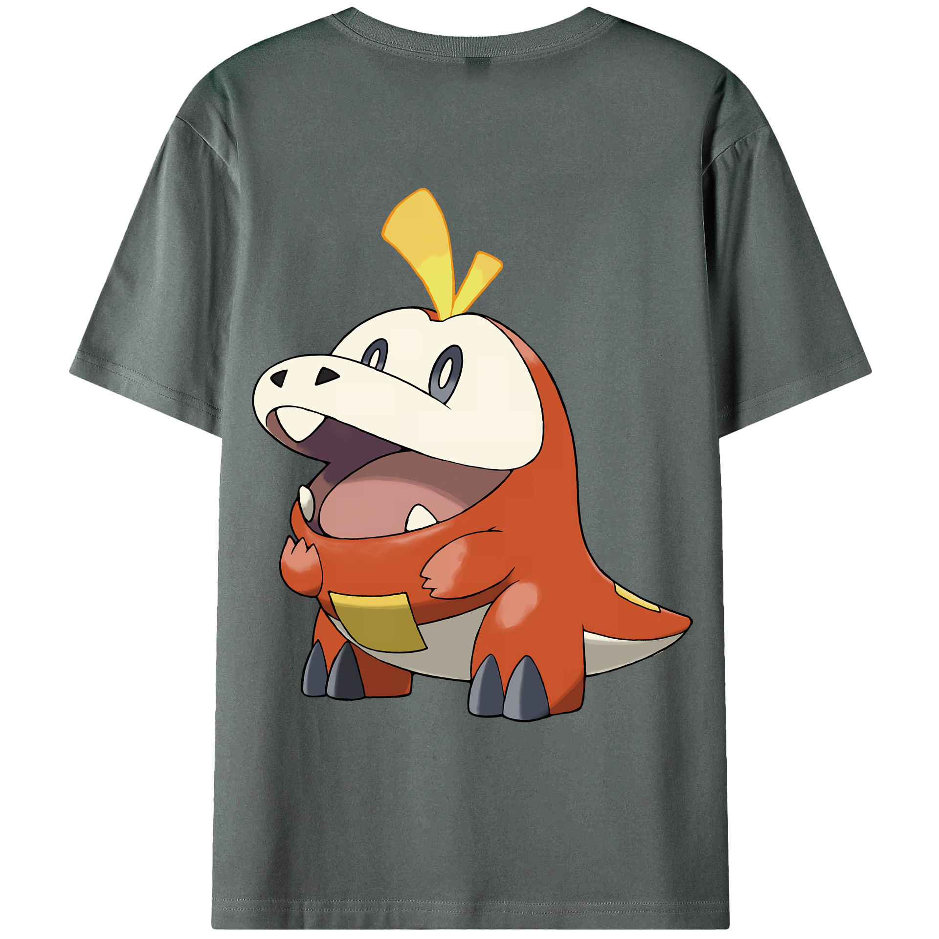 （画像用） ポケットモンスター Pokémon 綿100％ メンズ半袖Tシャツ（バックプリント） 通気性